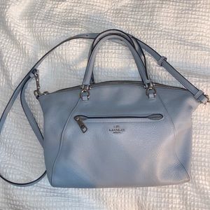 Light blue coach purse